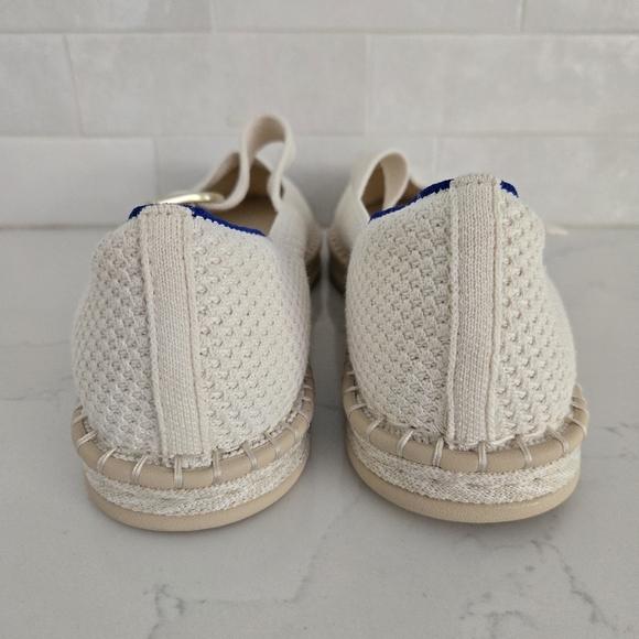 NWOT Rothy's The Espadrille Mary Jane in Jasmine Cream Ivory Flat Size 13 - Picture 9 of 10